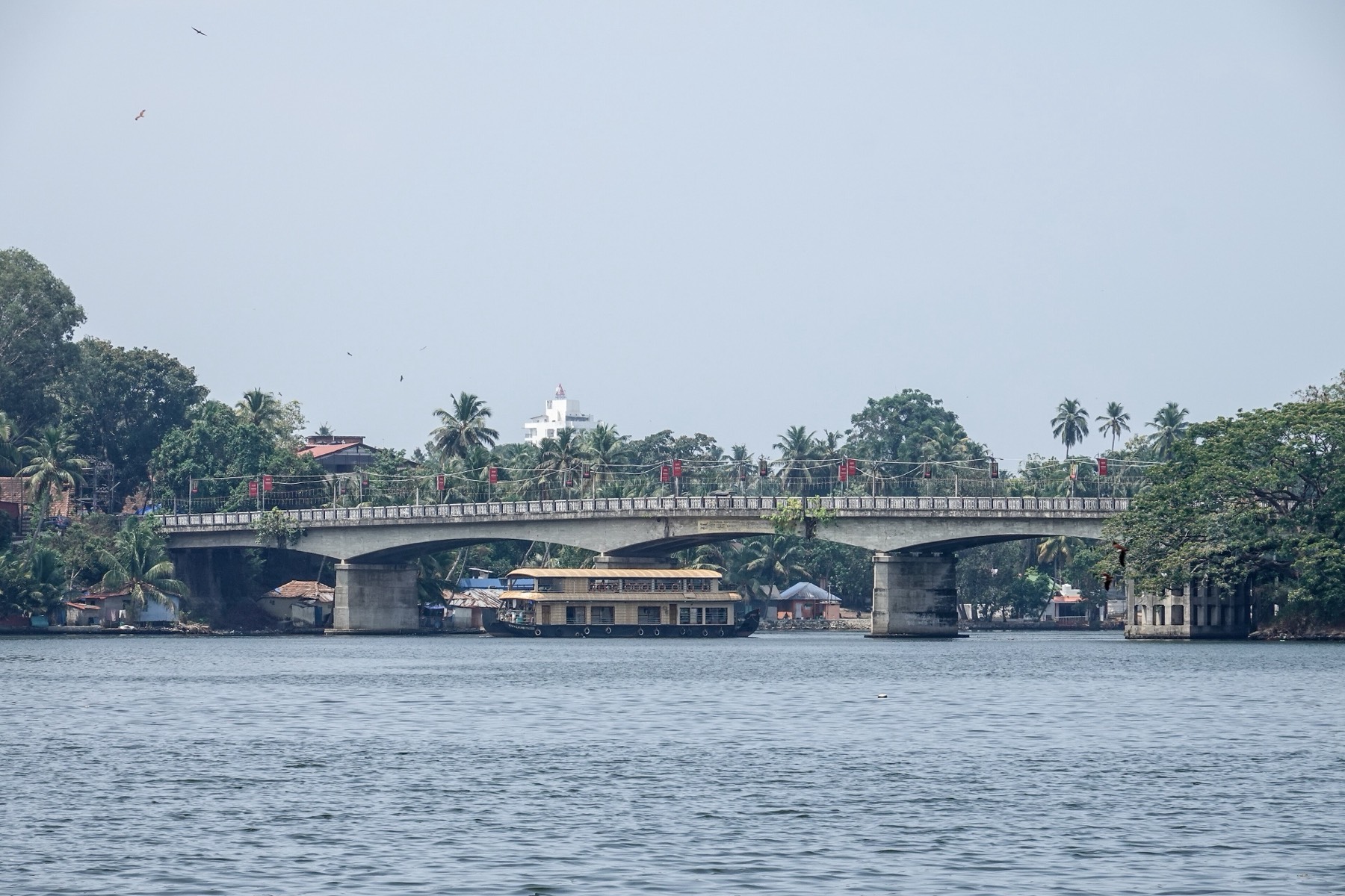 Houseboat on the backwaters near Alappuzha